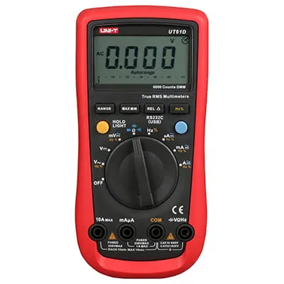 UT61D uniwersalny miernik cyfrowy 1000V, 10A, 60M, 4mF, 10MHz