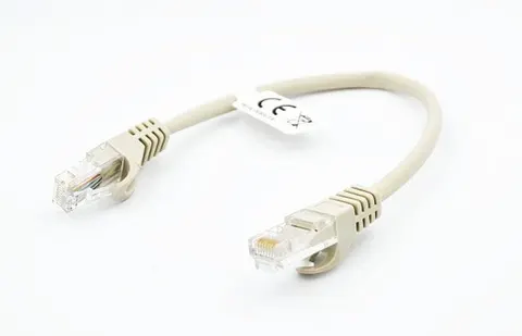 Patchcord RJ45 UTP 5e, długość 1m - szary