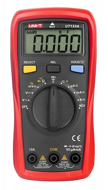 UT133A uniwersalny miernik cyfrowy 600V, 10A, 60M, 9,99mF
