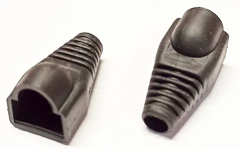 Odgiętka wtyku RJ45 8p8c czarna