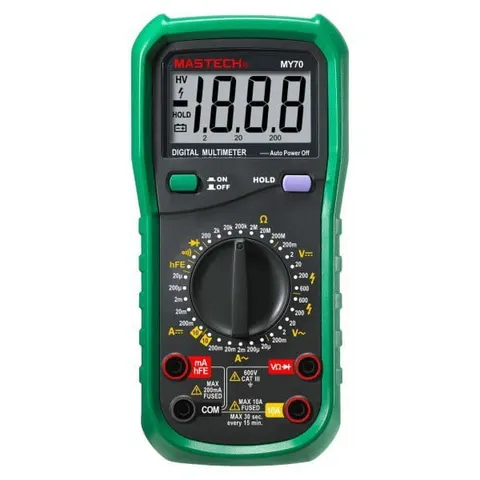 MY70 miernik cyfrowy uniwersalny 600V, 10A, 200M