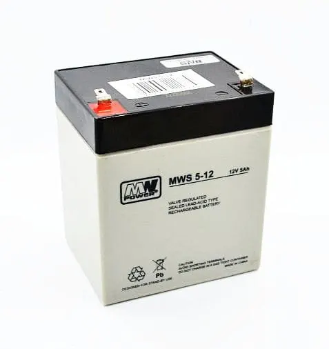 MWS 5-12 akumulator żelowy AGM 12V / 5Ah