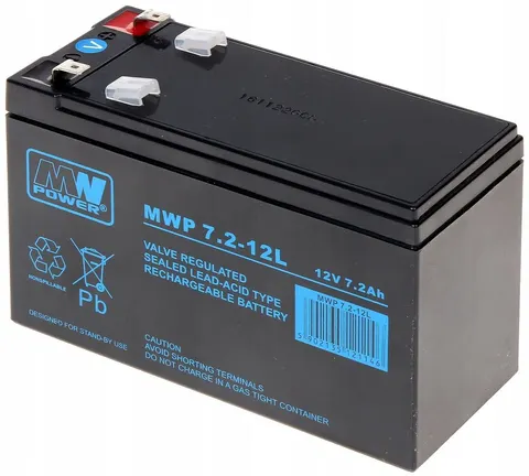 MWP 7,2-12L akumulator żelowy AGM 12V / 7,2Ah
