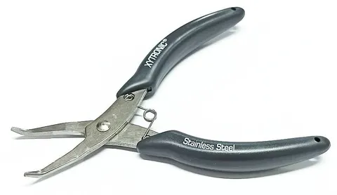 AX-105 szczypce płaskie wydłużone wygięte
