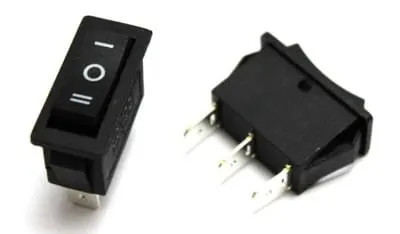 RS103-16C3B przełącznik kołyskowy stabilny ON-OFF-ON