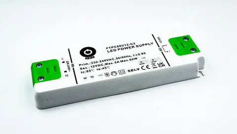 FTPC60V12-C2 zasilacz impulsowy 12V / 5A / 60W, obudowa slim