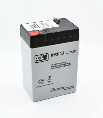MWS 5-6 akumulator żelowy AGM 6V / 5Ah
