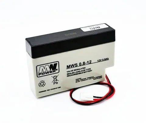 MWS 0,8-12 akumulator żelowy AGM 12V / 0,8Ah