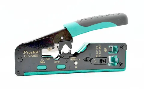 CP-335N zaciskarka wtyków modularnych RJ45, RJ12, RJ11, Cat5, Cat6, Car7