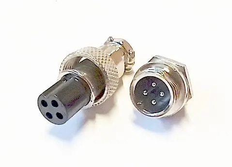 Złącze przemysłowe 4 pin MINI (wtyk-gniazdo)