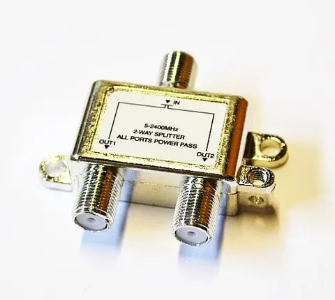 GS01-02 spliter - rozgałęźnik antenowy x2, częstotliwość 5-2400MHz