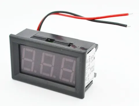 Woltomierz panelowy LED niebieski 3 - 30Vdc