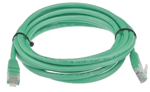 Patchcord RJ45 UTP 5e, długość 1,5m - zielony