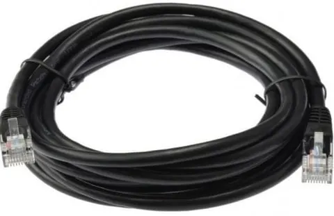 Patchcord RJ45 UTP 5e, długość 1,5m - czarny