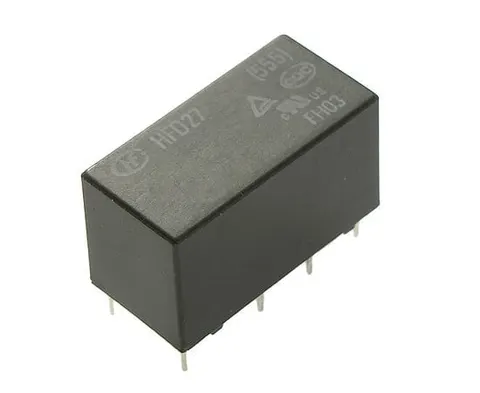 HFD27/005S przekaźnik elektromagnetyczny DPDT, zas. 5Vdc (JRC27F)