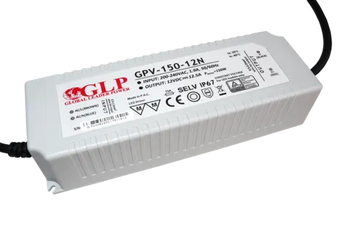 GPV-150-12N wodoszczelny zasilacz impulsowy do LED 12V / 10A; IP67