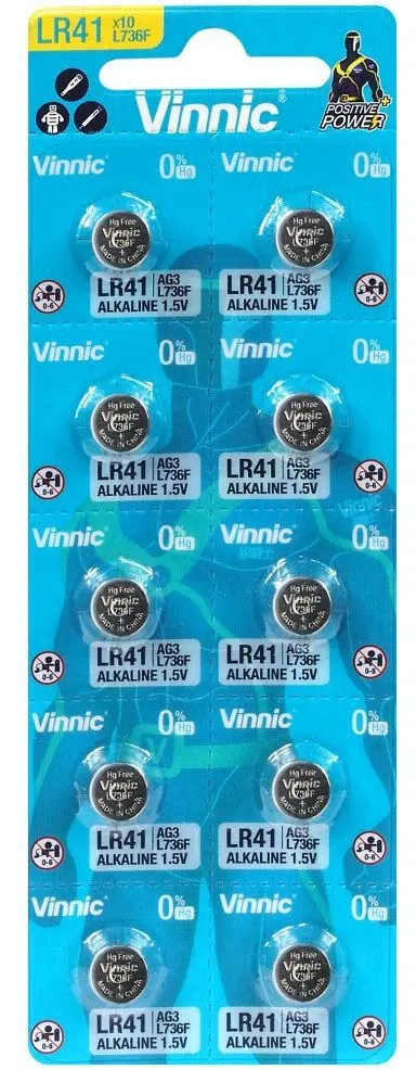 LR41 bateria guzikowa Vinnic