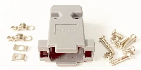 DB09 obudowa plastikowa skręcana D-SUB, 9-pin szara