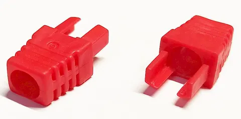 Odgiętka wtyku RJ45 8p8c czerwona