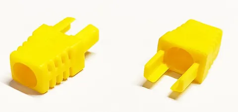 Odgiętka wtyku RJ45 8p8c żółta