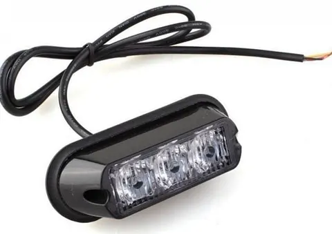 Lampa błyskowa ostrzegawcza 3x LED, mocowanie na śrubę