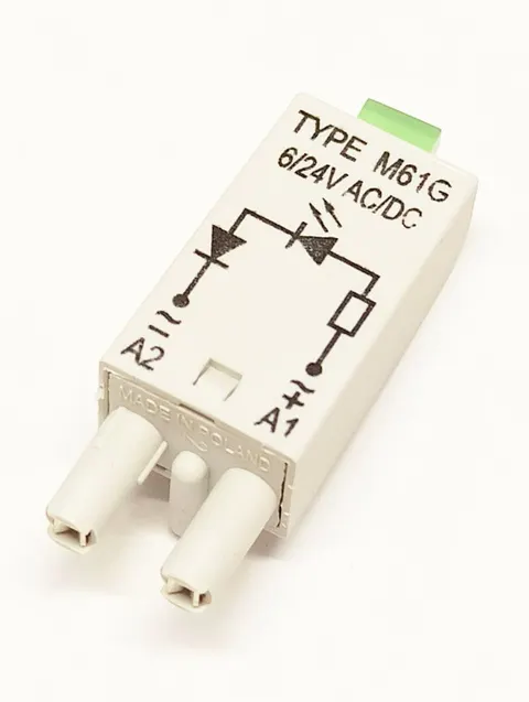 M61G moduł sygnalizatora LED zielony, zasilanie 6-24Vac/dc