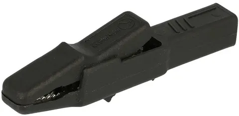 AK2S SW krokodylek izolowany czarny 300V / 25A