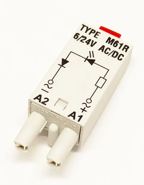M61R moduł syganlizatora LED czerwony, zasilanie 6-24Vac/dc