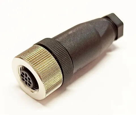 Gniazdo proste na przewód seria M12; 4 pin (przewód przykręcany)