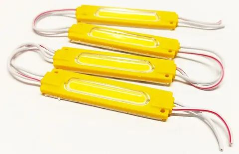 Moduł LED COB moc 2W, zasilanie 12Vdc, żółty