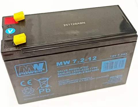 MW 7,2-12 akumulator żelowy AGM 12V / 7,2Ah