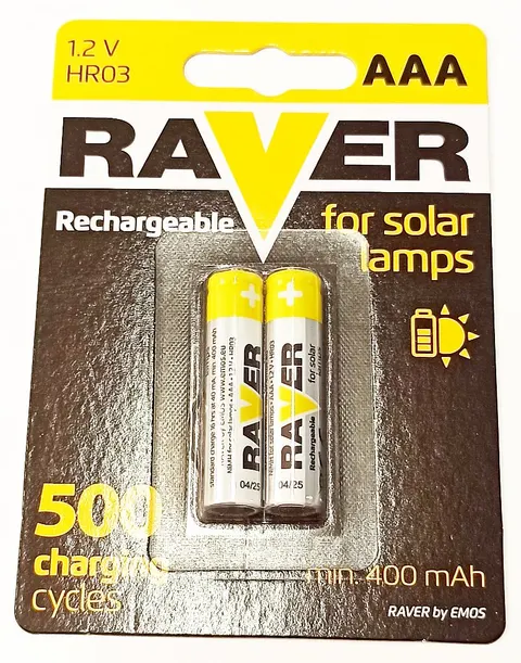 R3 1,2V 400mAh akumulator NiMh Solar (2szt)