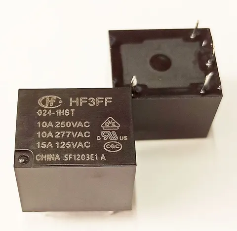 HF3FF/024-1HST przekaźnik elektromagnetyczny SPDT-NO, zasilanie 24Vdc, PCB