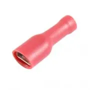 Konektor izolowany żeński czerwony 6,4x0,8mm