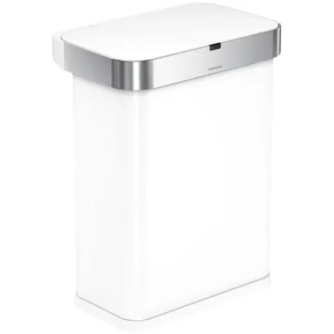 Simplehuman Sensor 58 L - biały stalowy - Kosz bezdotykowy