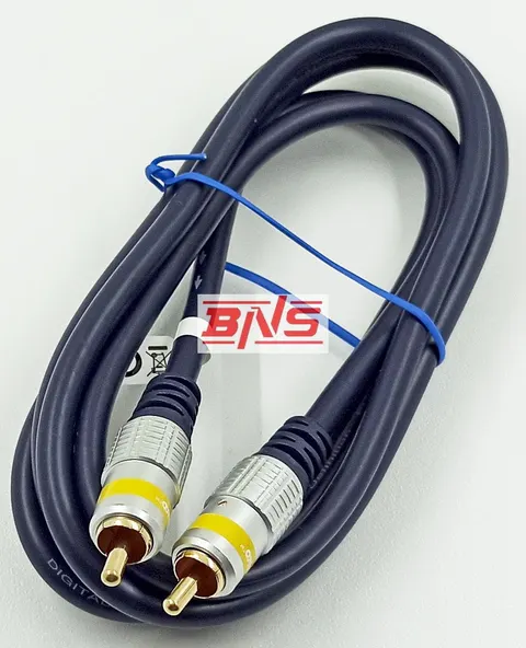 Przyłącze kablowe - coaxial RCA (wtyk-wtyk); długość 5m