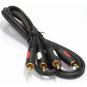 Przyłącze 2x RCA; 3m; łezka