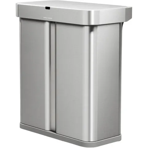 Simplehuman Dual Sensor 58 L (34/24) - stal nierdzewna - Kosz bezdotykowy