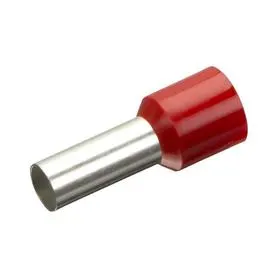 Tulejka kablowa izolowana 10x12 - CZERWONA (100szt)