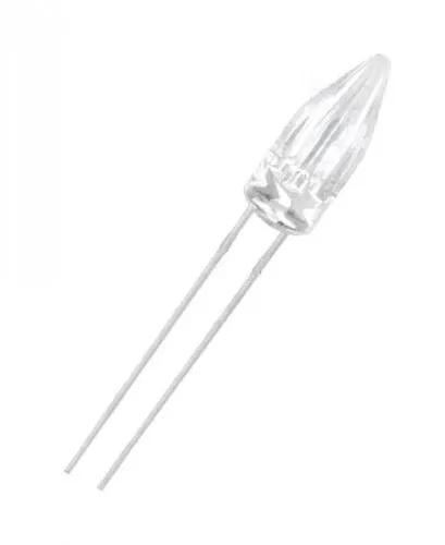 Dioda LED 5mm żółta przeźroczysta 1230 - 2180mcd - rocket