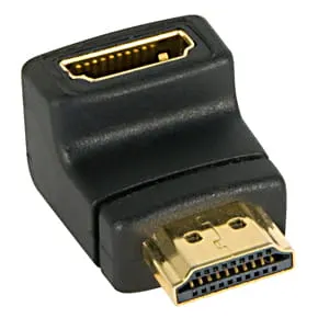Adapter, przejściówka wtyk HDMI / gniazdo HDMI kątowy