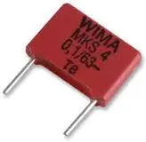 1uF / 100V kondensator poliestrowy MKS4
