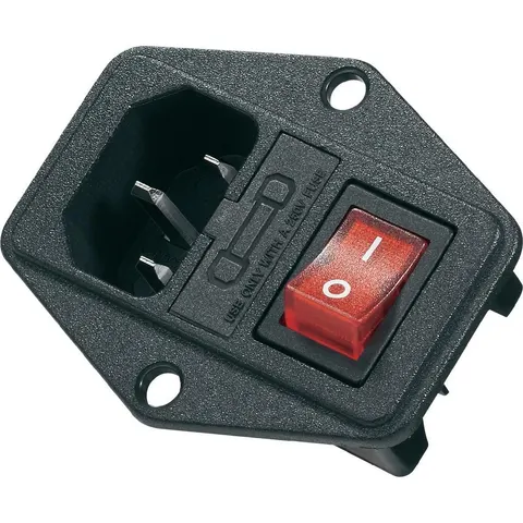 Gniazdo zasilające AC z wyłącznikiem 6A / 250V