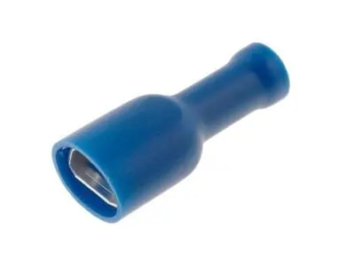 Konektor izolowany żeński niebieski 4,8x0,8mm
