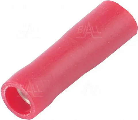 Konektor izolowany żeński czerwony 2,8x0,8mm