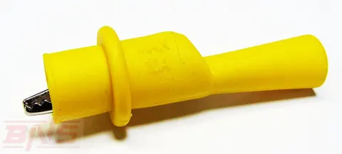 Krokodylek pomiarowy JC-BBA04002 4mm żółty