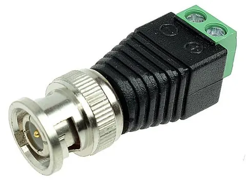 Wtyk BNC szybkozłącze - terminal blok 2pin