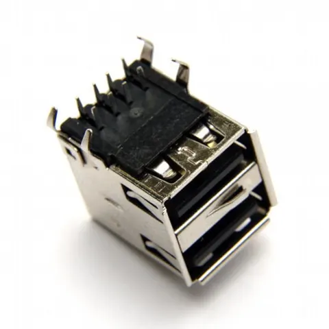 Gniazdo 2 x USB A do montażu przewlekanego