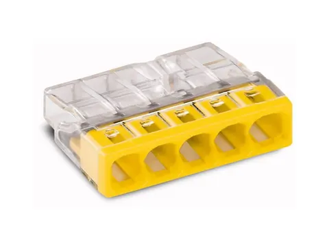 Złączka instalacyjna 2273-205; 5 torów; 24A; 450V