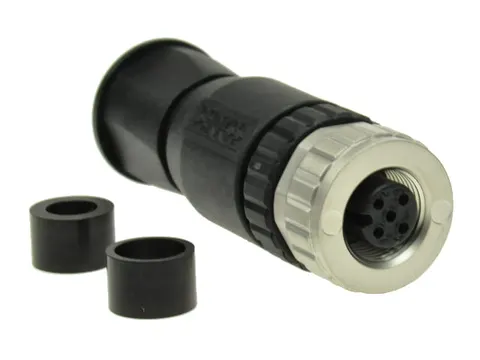 43-00002 gniazdo proste na przewód seria M12; 4 pin
